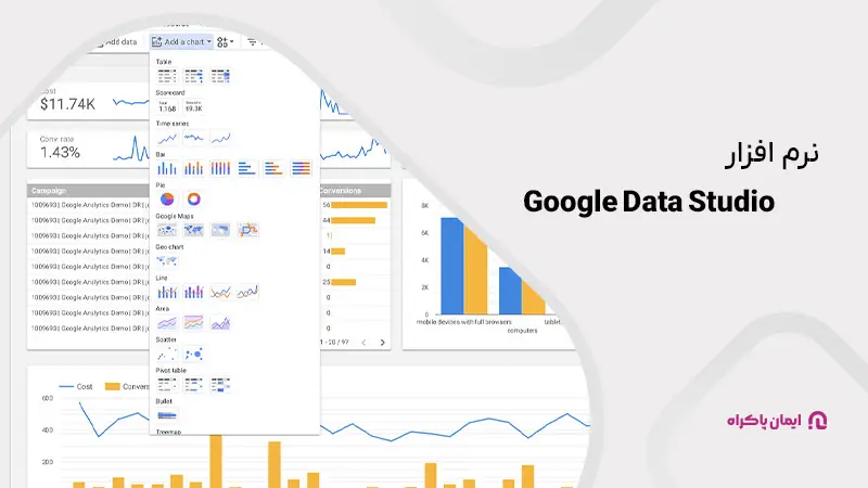 19. نرمافزار Google Data Studio