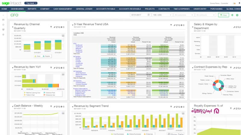 نرم‌افزار حسابداری Sage intacct