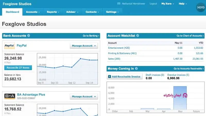 نرم‌افزار حسابداری Xero