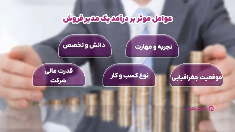 عوامل موثر بر درآمد مدیر فروش