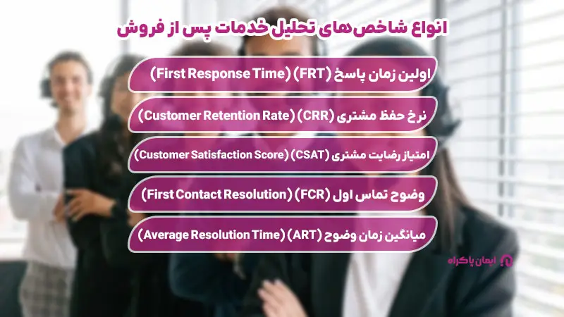 انواع شاخص های تحلیل خدمات پس از فروش