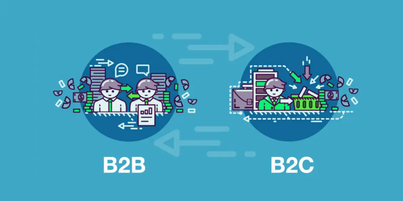بررسی مدل کسبوکار b2b و b2c