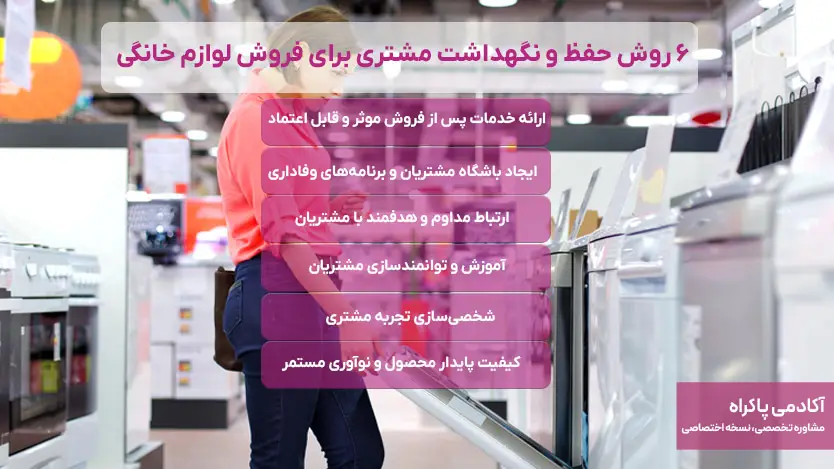 6 روش حفظ و نگهداشت مشتری برای کسب و کار فروش لوازم خانگی