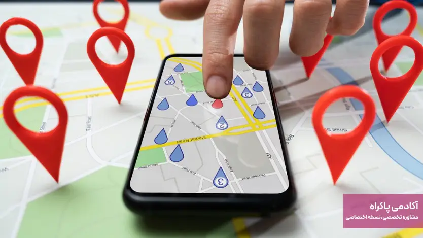 درج لوکیشن در گوگلمپ و مسیریابها