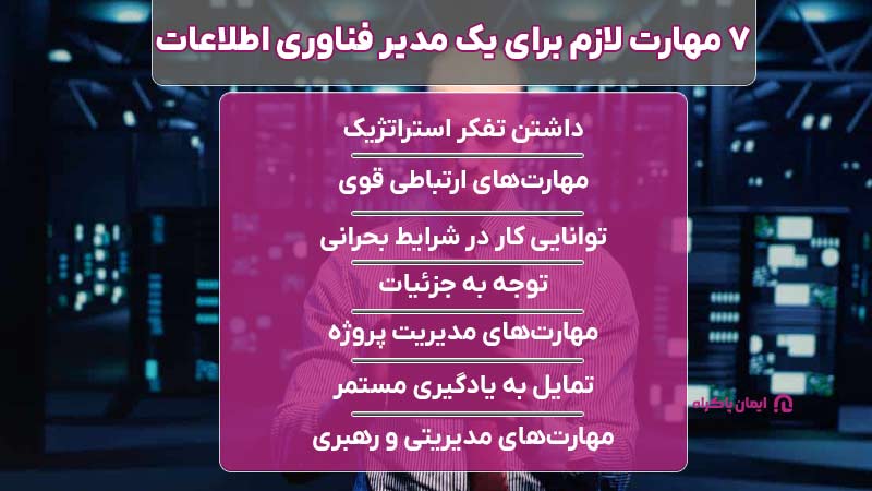 مهارت‌های مدیر فناوری اطلاعات