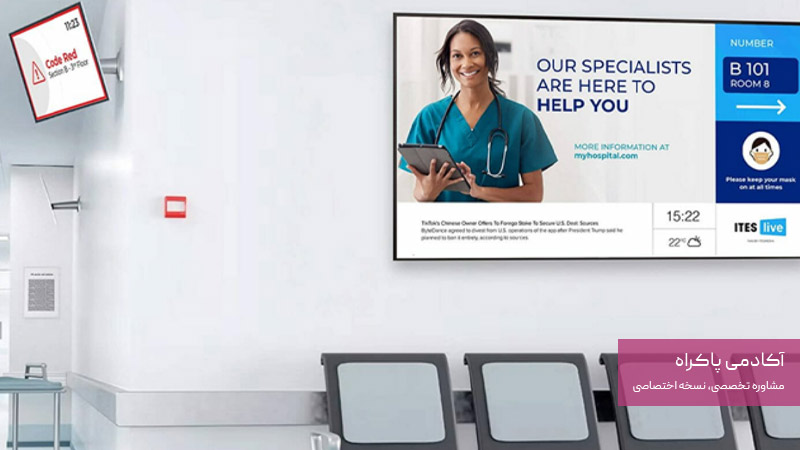 استفاده از نمایشگر هوشمند برای جذب مشتری در کلینیک های زیبایی و پزشکی