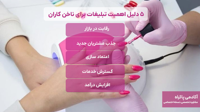 5 دلیل اهمیت تبلیغات برای ناخن کاران