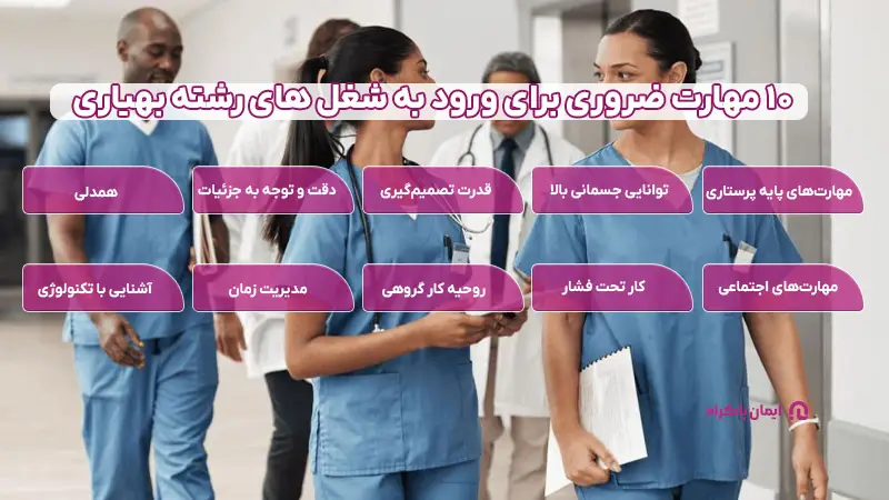 مهارت های ضروری رشته بهیاری