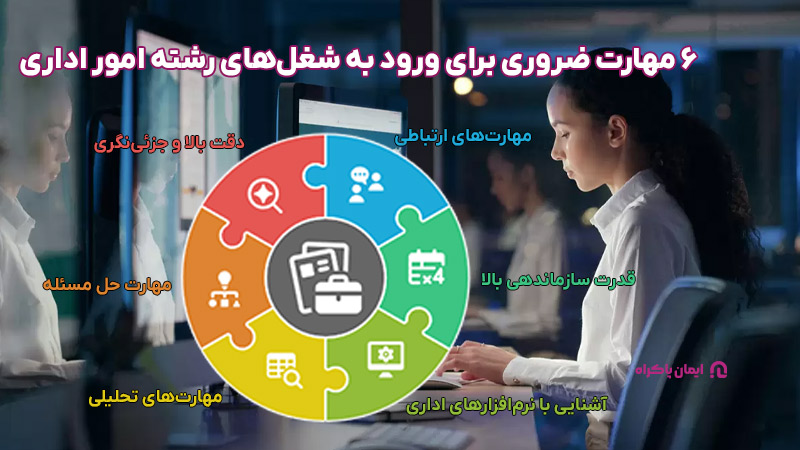 مهارت های ورود به شغل‌های رشته امور اداری
