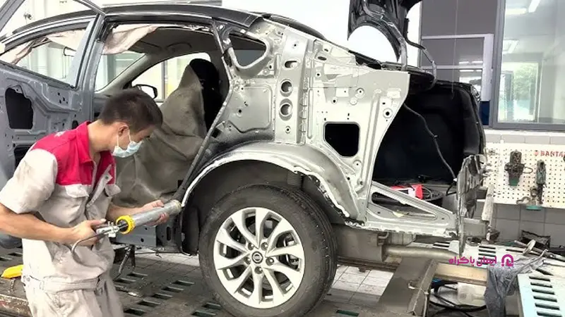  شغل صافکاری ماشین تصادفی