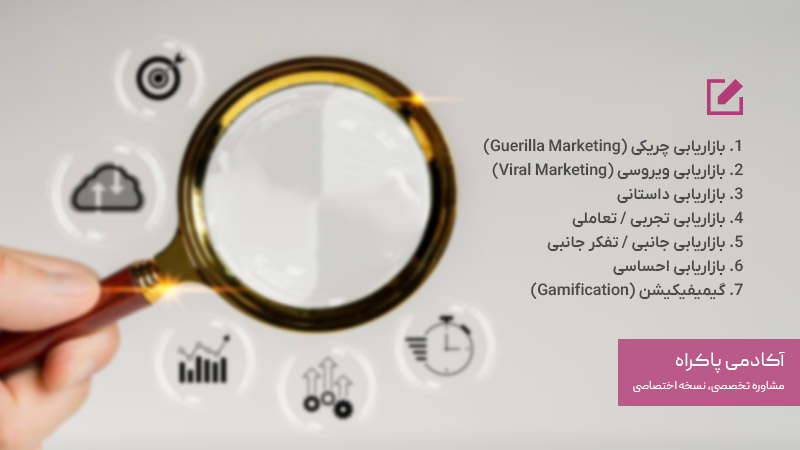 انواع و الگوهای بازاریابی خلاق