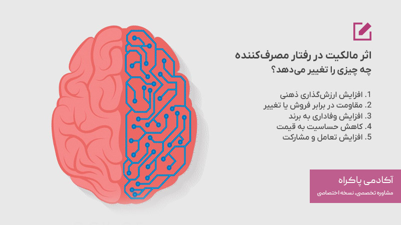 اثر مالکیت در رفتار مصرف‌کننده چه چیزی را تغییر می‌دهد؟