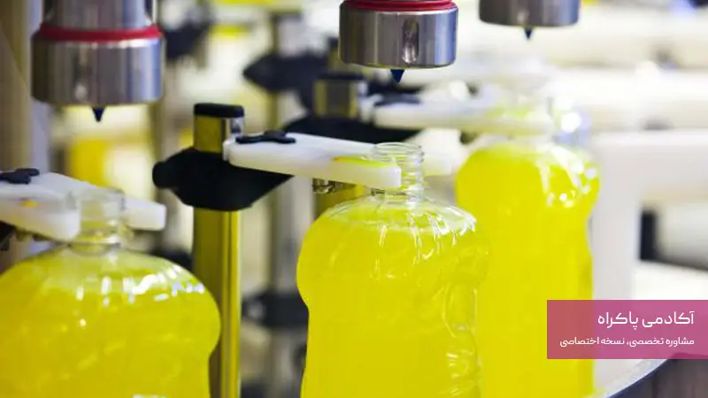 فرآیند تولید و بستهبندی مواد شوینده