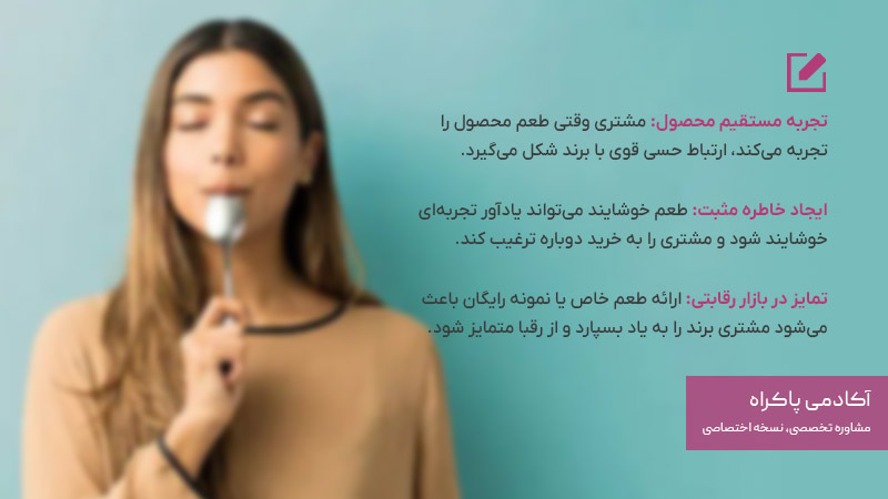 اثر چشایی در بازاریابی حسی