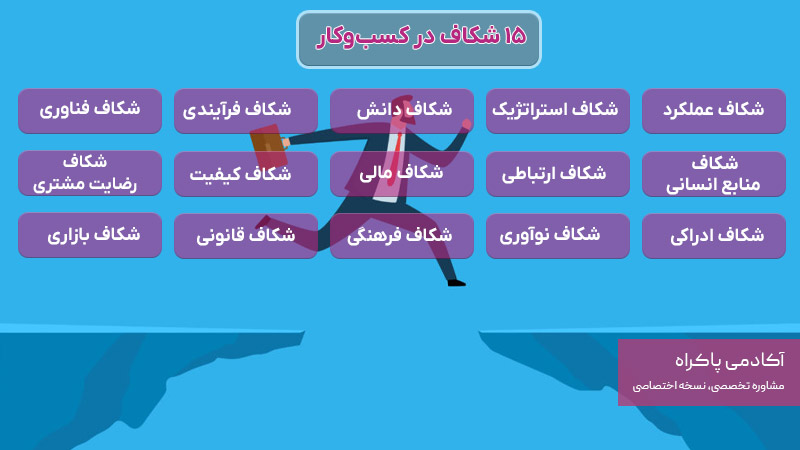 انواع شکاف ها در کسبوکار