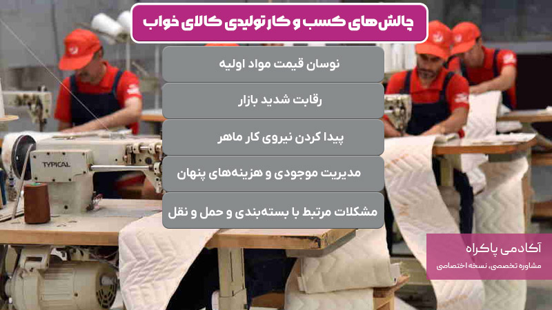 چالشهای کسب و کار تولیدی کالای خواب