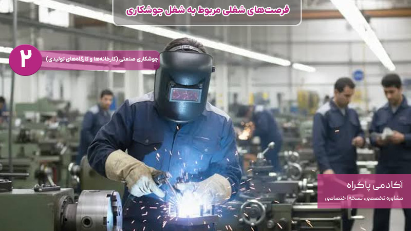 جوشکاری صنعتی از شغل های مرتبط با جوشکاری