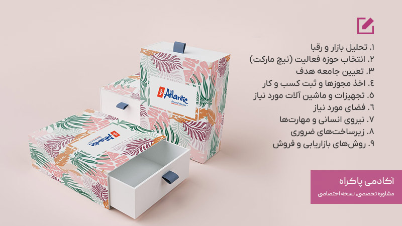 مراحل راه اندازی کسب و کار بسته بندی