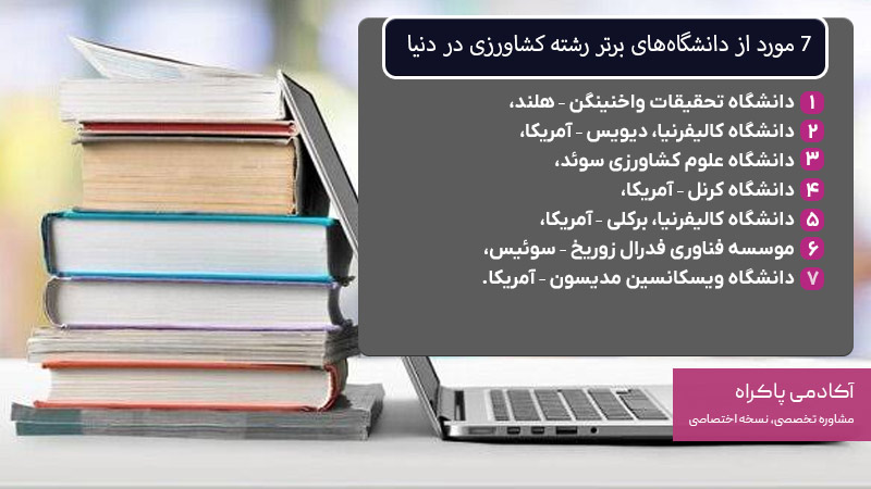 7 مورد از دانشگاههای برتر رشته کشاورزی در دنیا