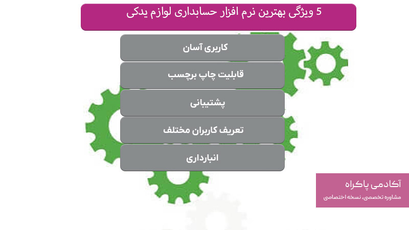 5 ویژگی بهترین نرم افزار حسابداری لوازم یدکی