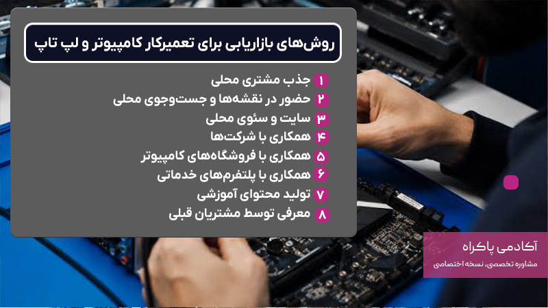 روشهای بازاریابی برای تعمیرکار کامپیوتر و لپ تاپ