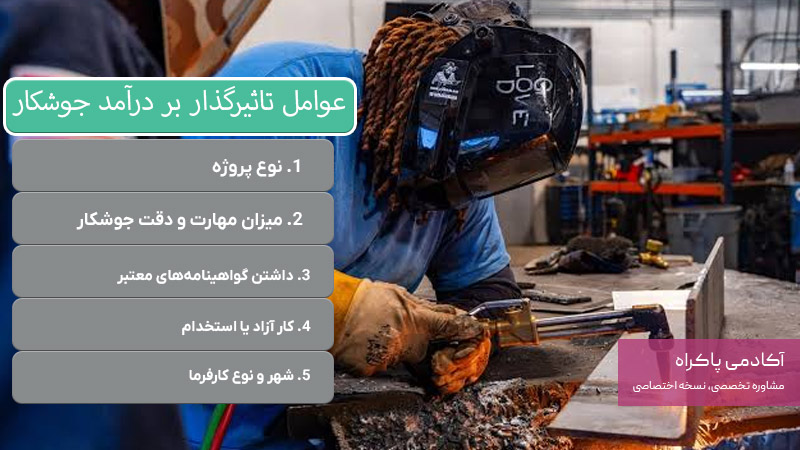 عوامل تاثیرگذار بر درآمد جوشکار