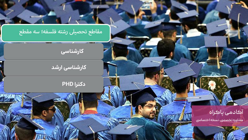 مقاطع تحصیلی رشته فلسفه؛ سه مقطع