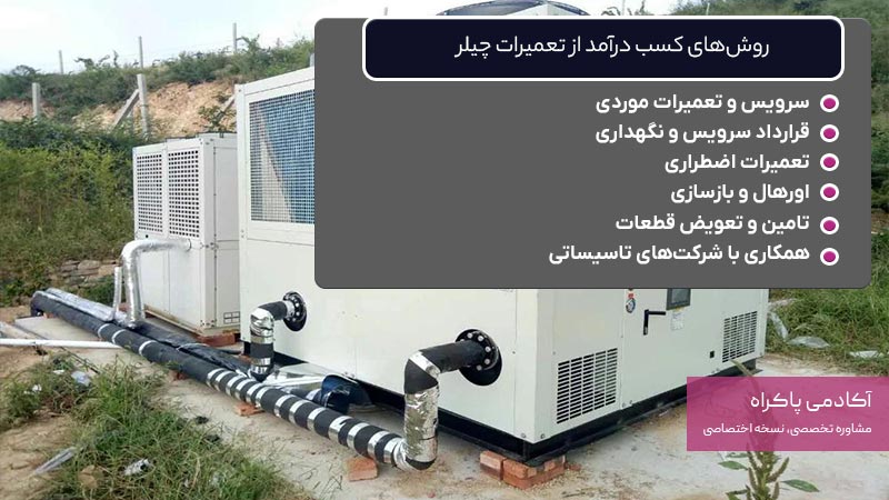 روشهای کسب درآمد در بازارکار تعمیر چیلر