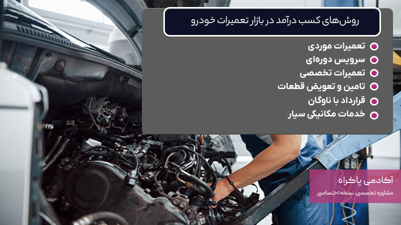 روشهای کسب درآمد در بازار تعمیرات خودرو