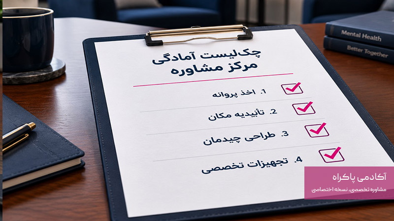 چک لیست آمادگی مرکز مشاوره و روانشناسی 