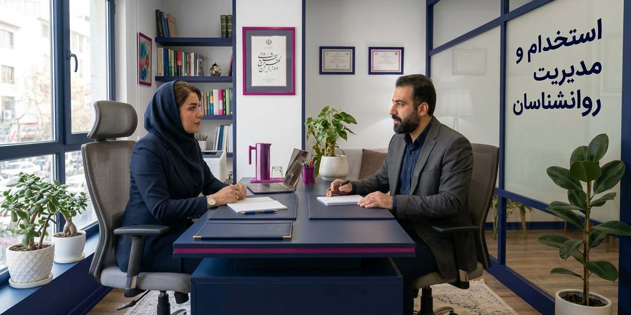 نحوه استخدام و مدیریت روانشناسان در کلینیک روانشناسی