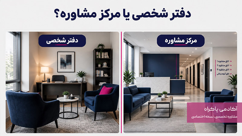 تفاوت دفتر شخصی با مرکز مشاوره و روانشناسی 