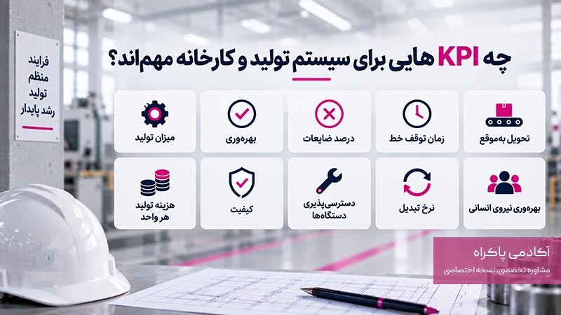 چه KPIهایی برای سیستم تولید و کارخانه مهماند؟
