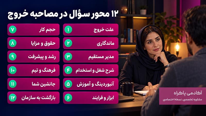 سوالات مهم در مصاحبه خروج
