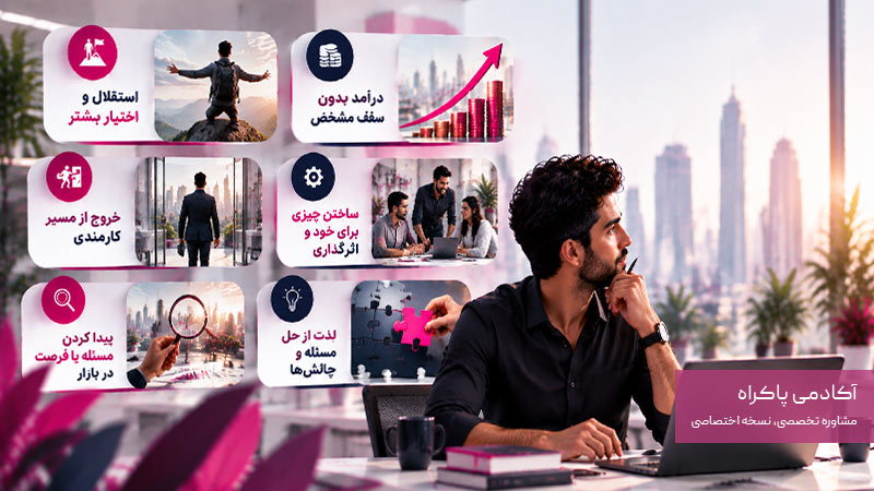 دلایل انتخاب کارآفرینی