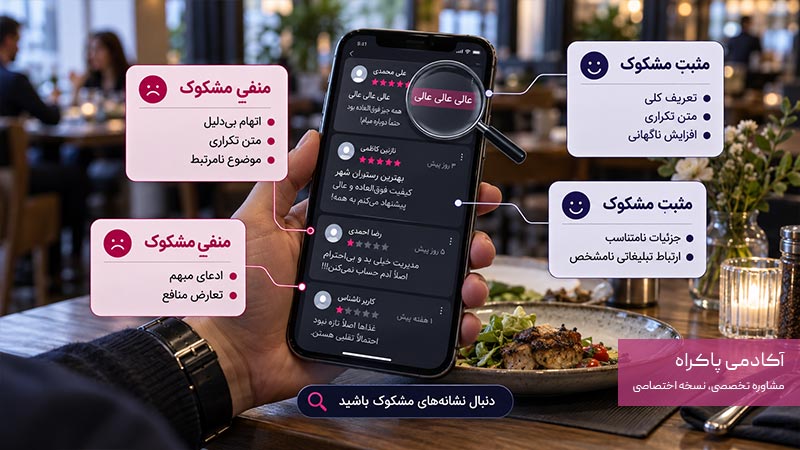 چگونه نظرات واقعی را از نظرات مشکوک تشخیص دهیم؟