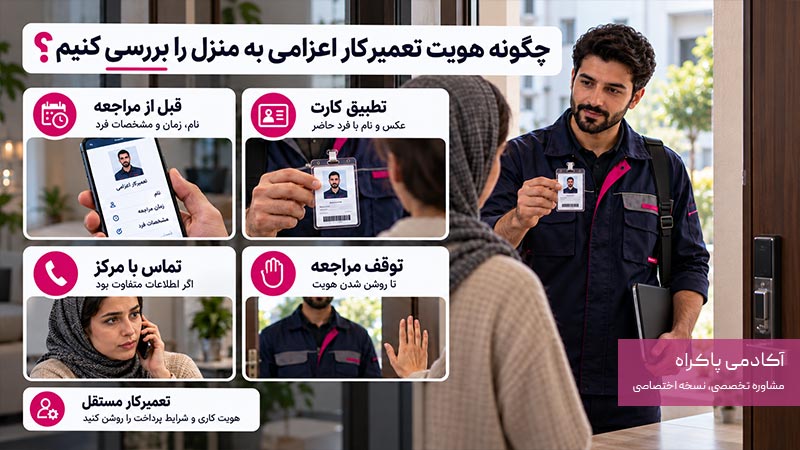 چگونه هویت تعمیرکار اعزامی به منزل را بررسی کنیم؟