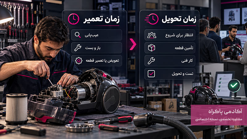 زمان تعمیر با زمان انتظار برای تعمیر چه فرقی دارد؟