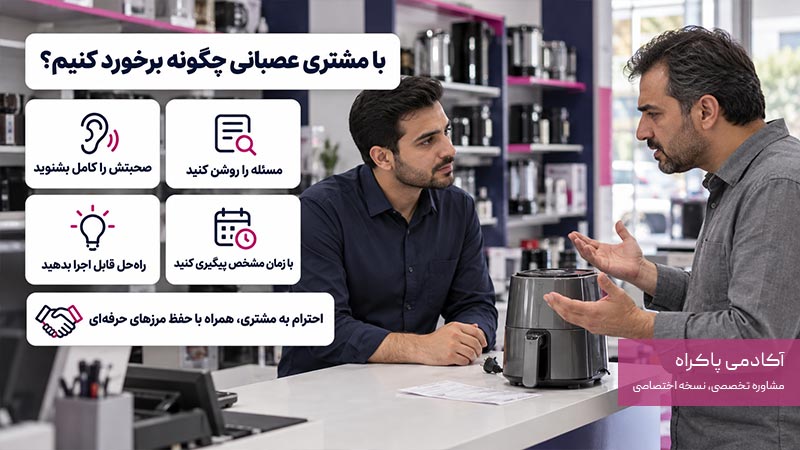 با مشتری عصبانی چگونه برخورد کنیم؟