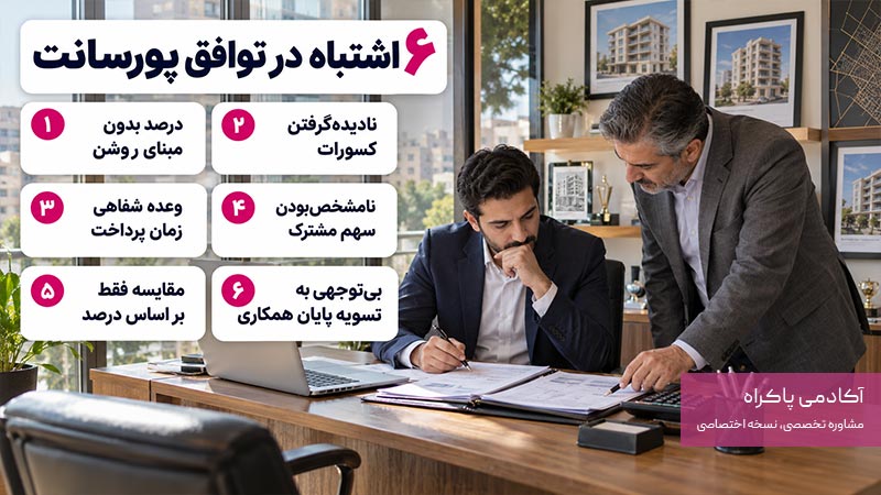 ]اشتباهات رایج در توافق پورسانت با دفتر املاک