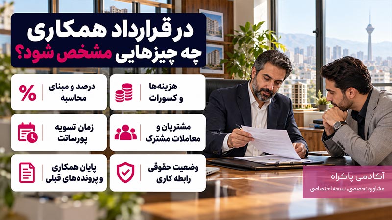 چک لیست قرارداد همکاری مشاور املاک