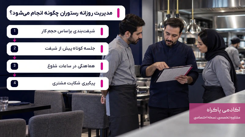مدیریت روزانه رستوران چگونه انجام میشود؟