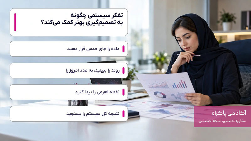 تفکر سیستمی چگونه به تصمیم‌گیری بهتر کمک می‌کند؟